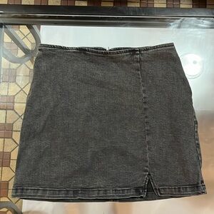 Wild Fable Gray Denim Mini Skirt